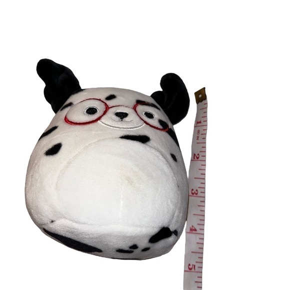 Squishmallows Dustin The Dalmatian Dog W/ Glasses 4” Plush - Picture 4 of 6